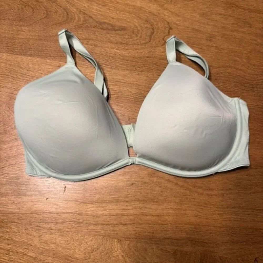 PINK Victoria's Secret Lightly Lined Underwired Demi Bra Green Size 36DD/E80